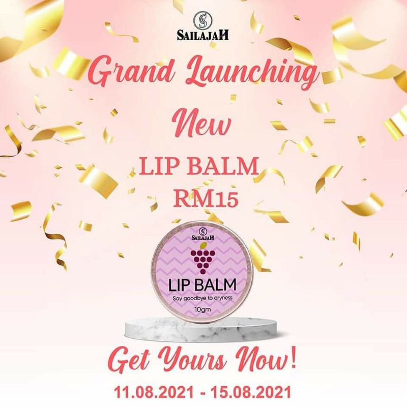 Sailajah Lip Balm (Grape Flavour) Shopee Malaysia
