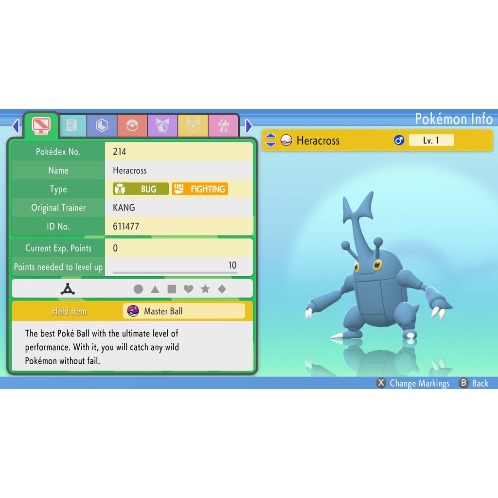 Pokemon Brilliant Diamond & Shining Pearl 6IV Heracross Shopee Malaysia