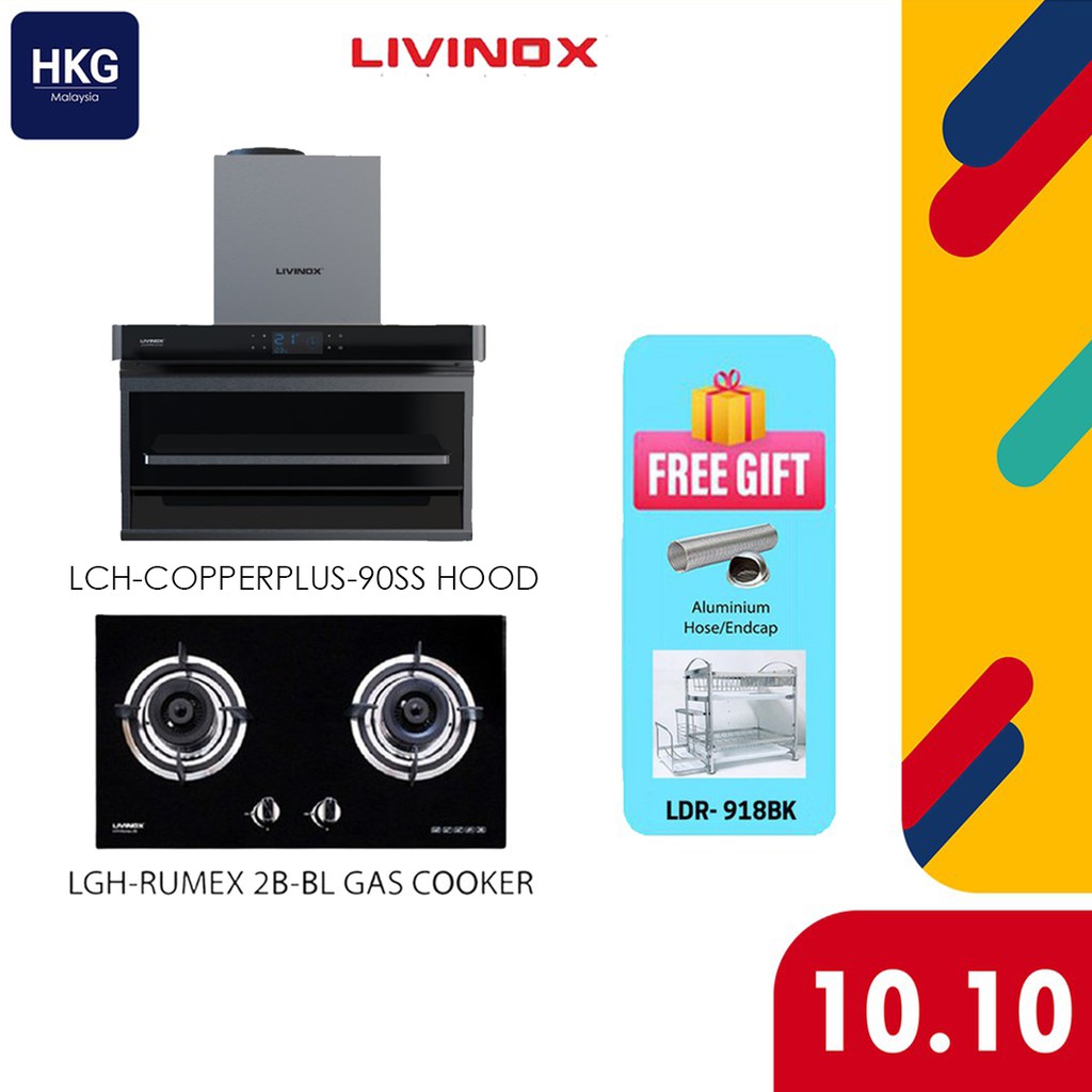 livinox cooker hood lch copperplus 90ss