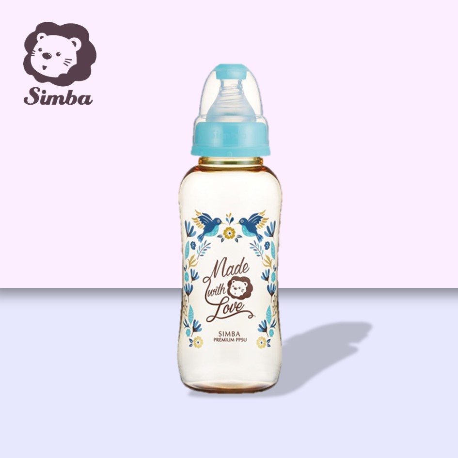 [PROMO]SIMBA PPSU Standard Neck Feeding Bottle 320ml- Blue/ BPA Free ...