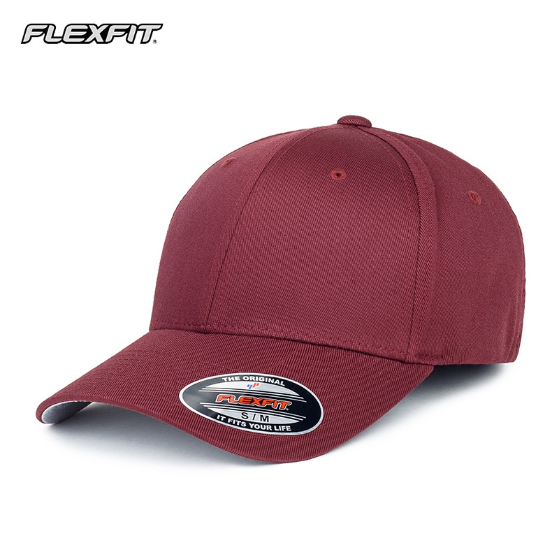 [FLEXFIT] 6277 Fully Enclosed Elastic Baseball Cap Big Head Hard Top Baseball Cap Large Size