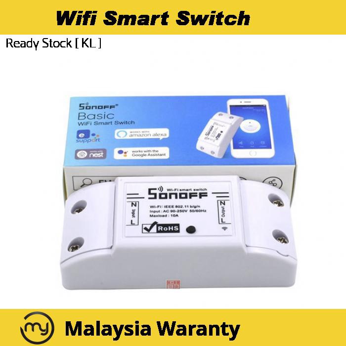 On Off Wifi Switch & Timer Control By Phone App Sonoff Wifi | Shopee ...
