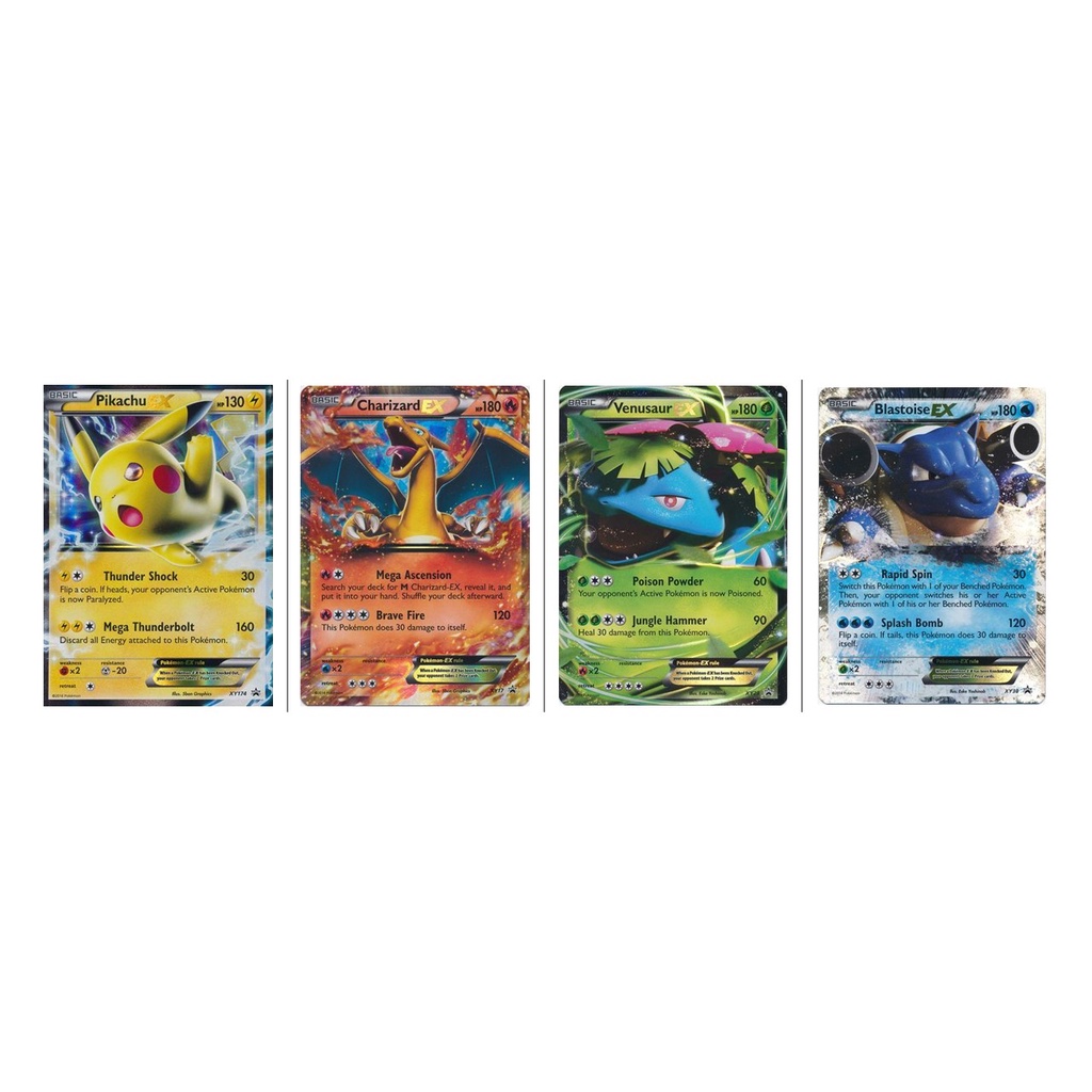 Charizard EX XY17 + Blastoise EX XY30 + Venusaur EX XY28