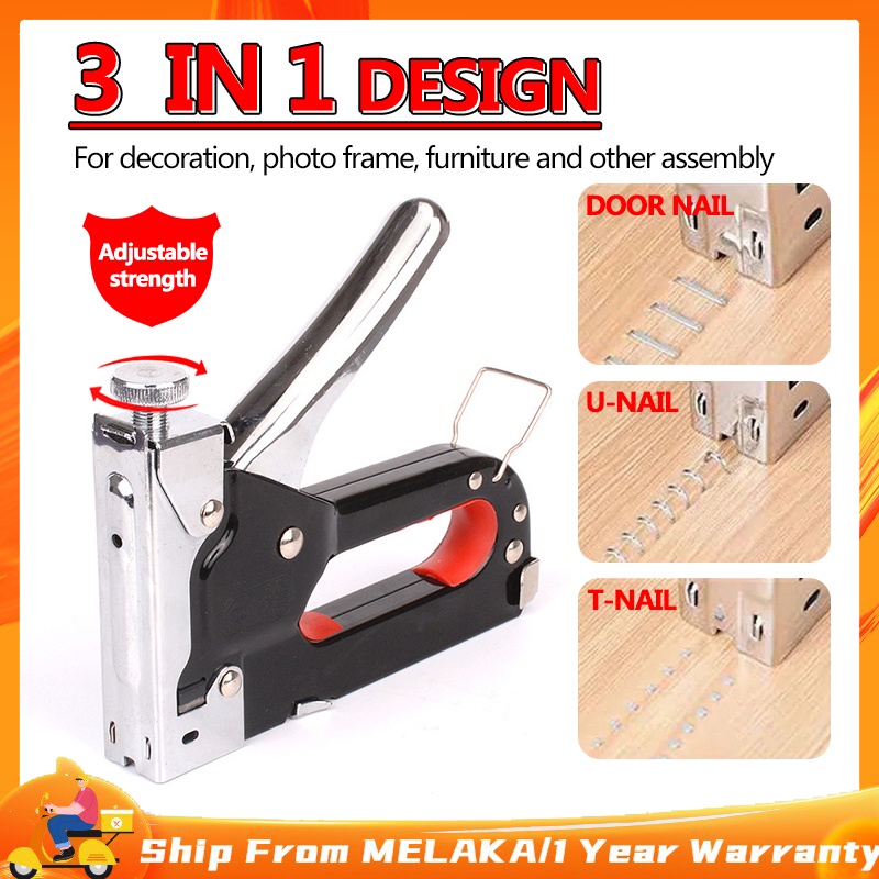 Heavy Duty 3 In 1 Multitool Nail Staple Gun Stapler Stapling Machine