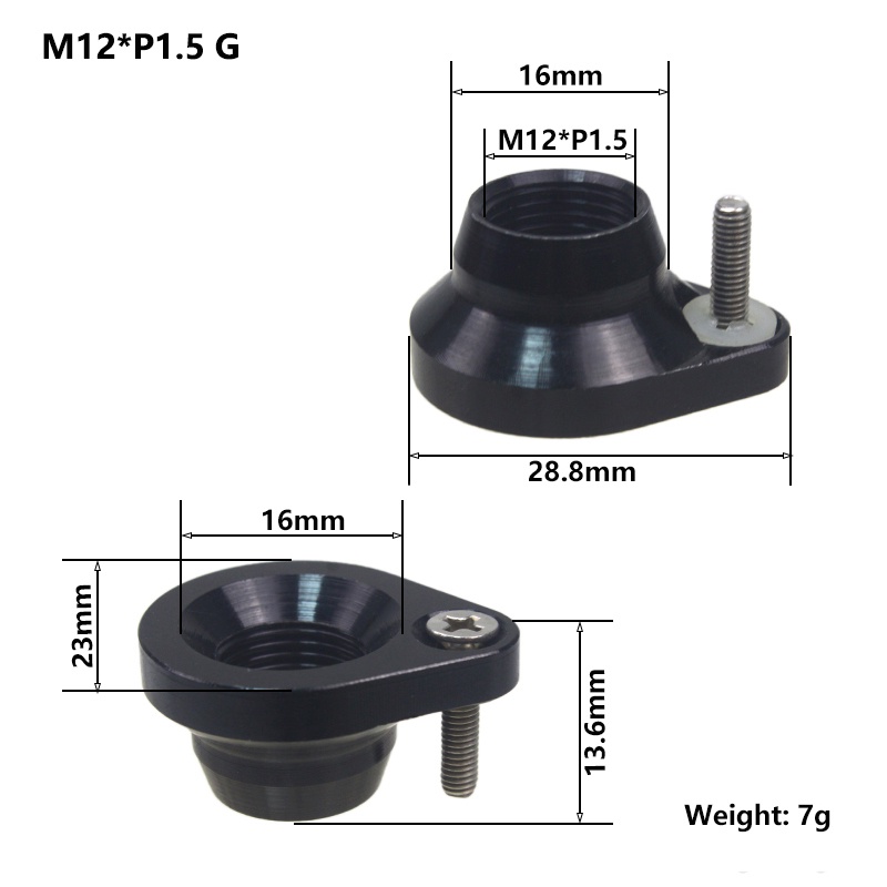 Bike Thru Axle Nuts Set - M12/M15 Thread For Mountain/Road Bikes (Aluminum Alloy)