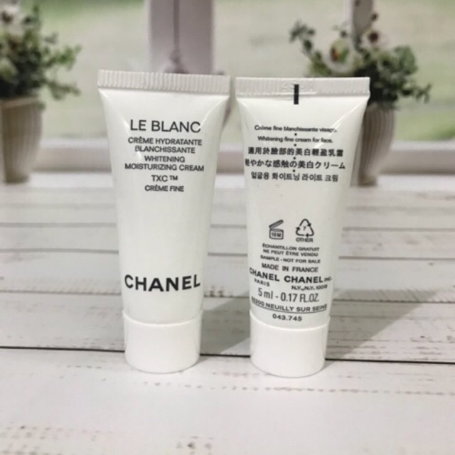 Chanel Le Blanc Whitening Moisturizing Cream TXC Creme Fine 5ml