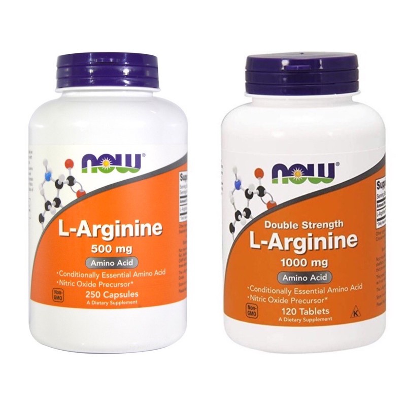 ExpJan 2027 ,Now Foods, LArginine, 500mg (250 tablets) & 1,000mg (120