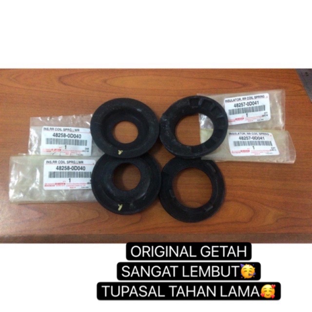 ORIGINAL TOYOTA NCP42 (2003-2007) REAR COIL SPRING RUBBER