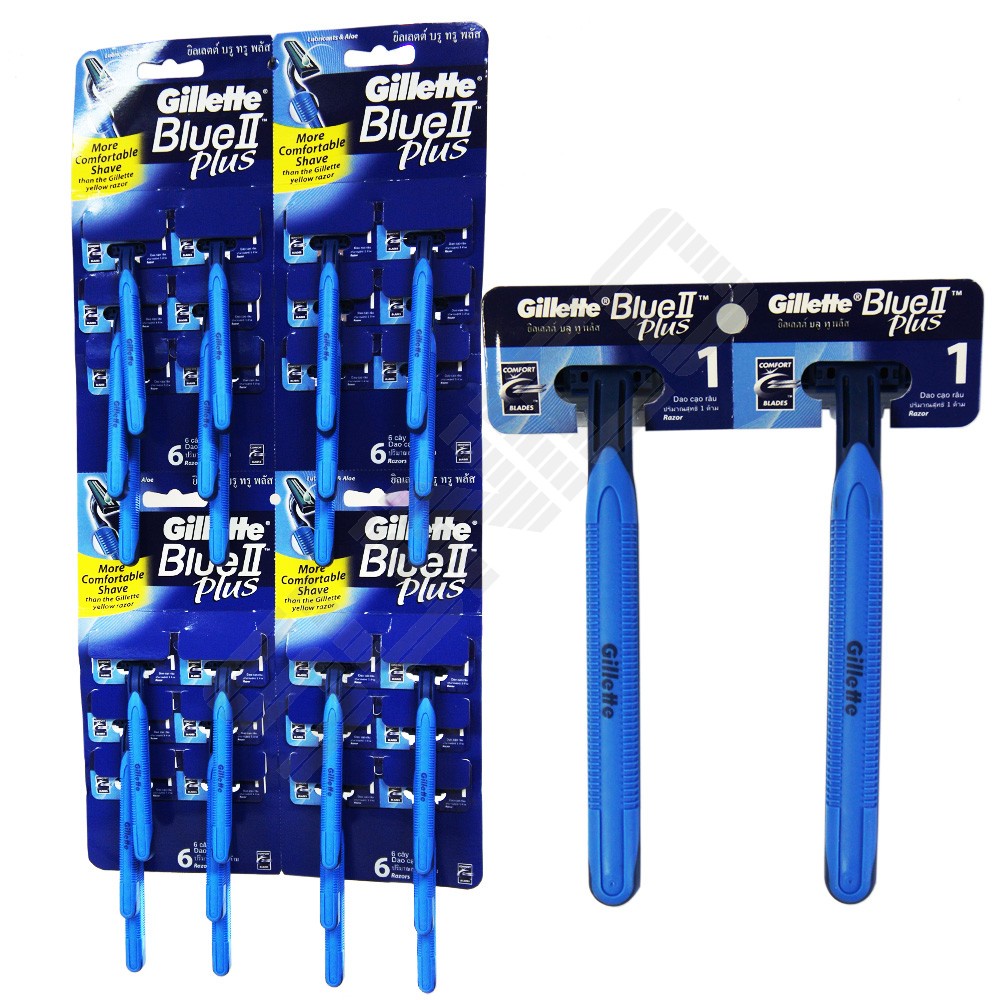 Gillette Blue II / Blue 2 Disposable Razor Shaver / Pisau Cukur 1's ...