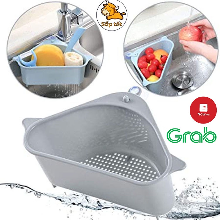 Smart trash filter triangular sink shelf GD155 | Shopee Malaysia