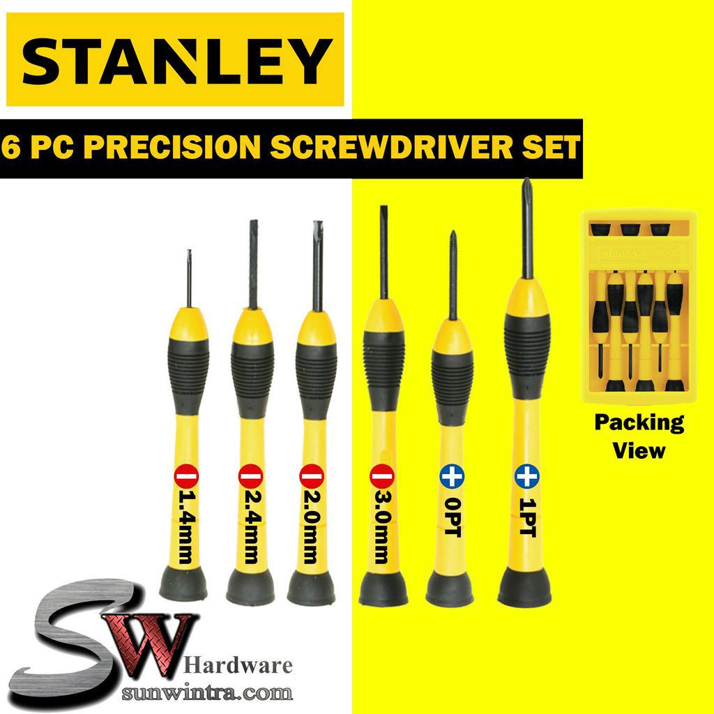 Stanley Precision Screwdriver Set 6Pcs #STHT66052-8 / 66-052 | Shopee ...