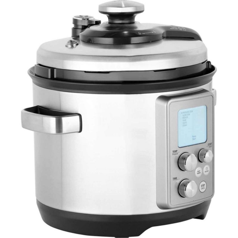 Breville Fast Slow Pro 6-Qt Pressure Cooker BPR700 with Pot Rack Working