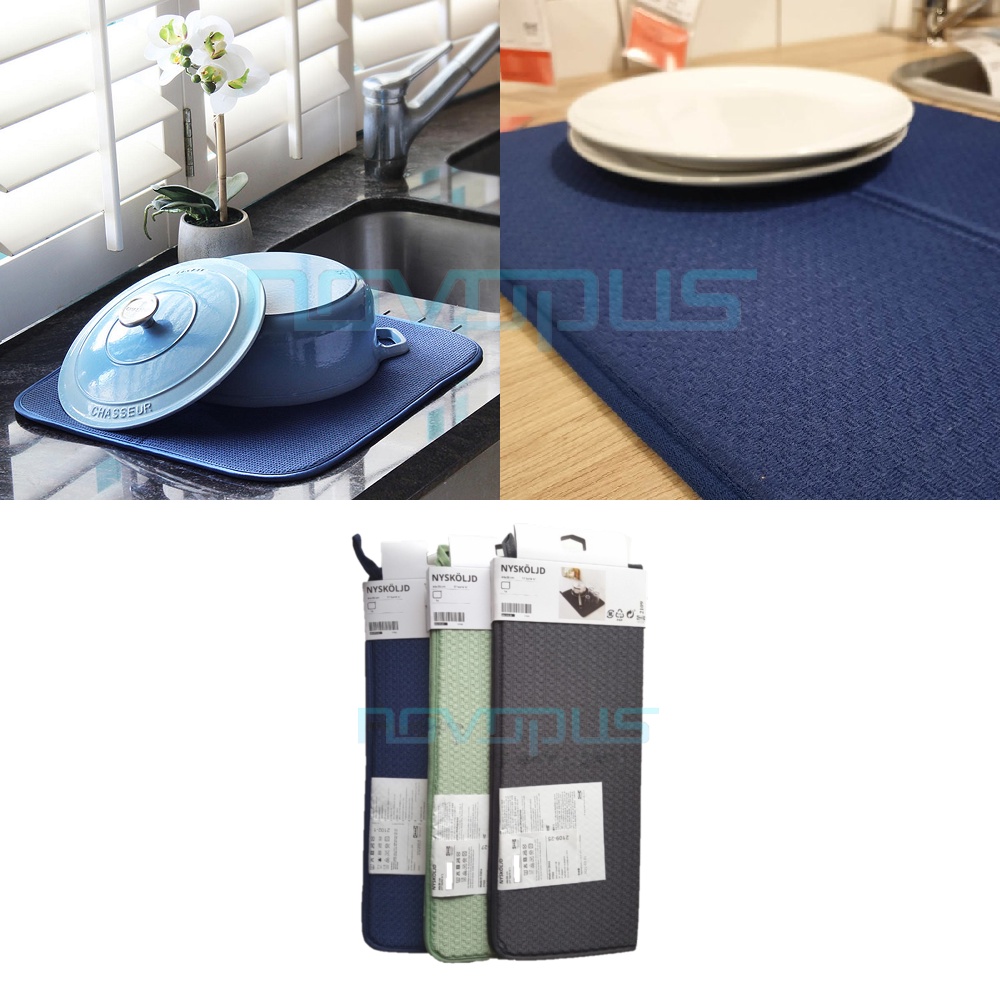 BRANDED Dish Drying Mat / Water Absorbent Dish Mat / Kitchen Tableware