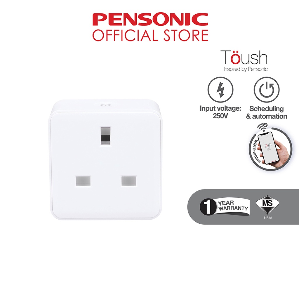 Toush WIFI Smart Plug C/W Toush APP Timer plug Switch Home Automation