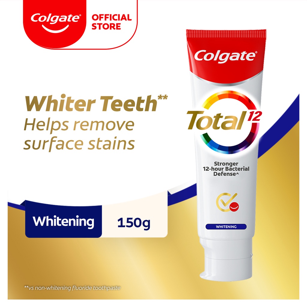 Colgate Total Whitening Toothpaste 150g Shopee Malaysia