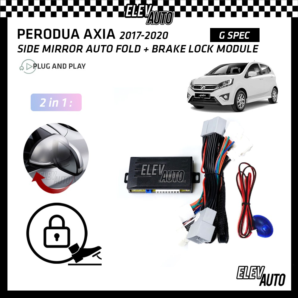 Perodua Axia 2017 - 2022 Side Mirror Auto Fold Brake Lock Buzzer 3 IN 1 ...
