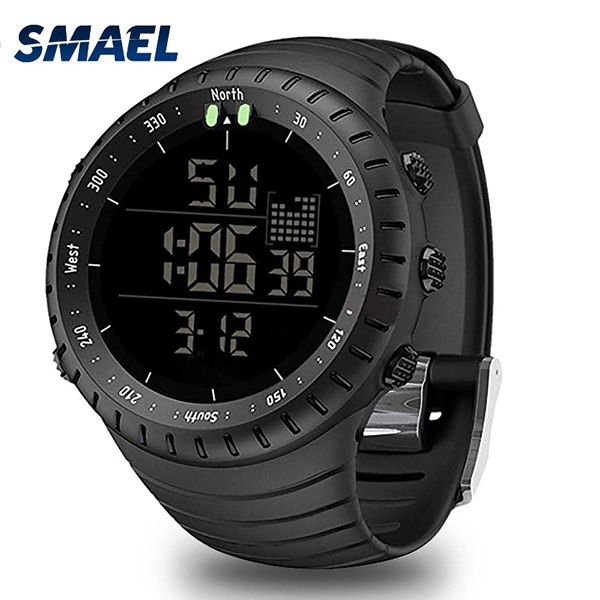 SMAEL sport watch waterproof digital watch LED lights timing Alarm ...