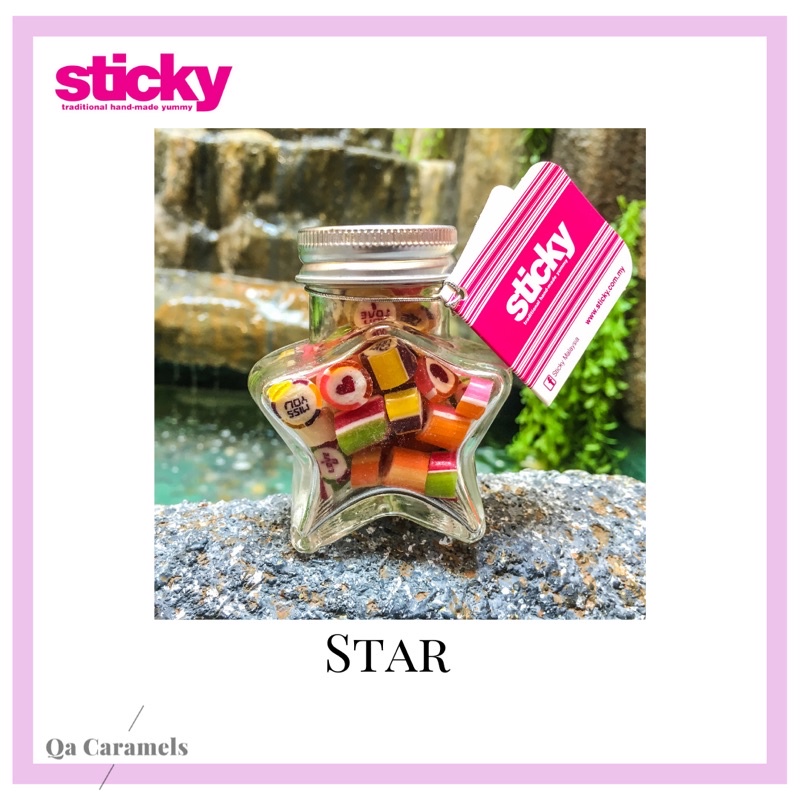 Sticky Candy Star Bottle 40ml Gula Gula Sweet Fruits Flavours Handmade Shopee Malaysia 1827