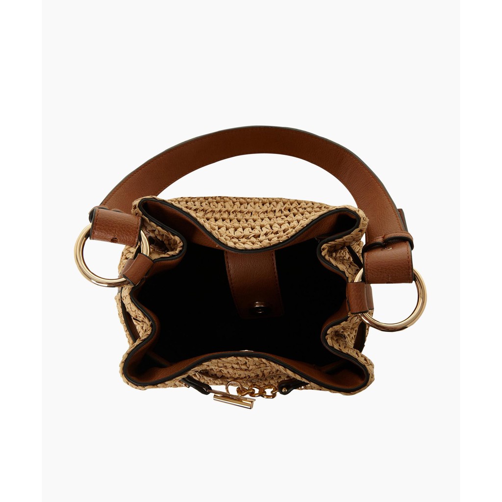 Dune London Daylla Duffel Straw Bag Shopee Malaysia