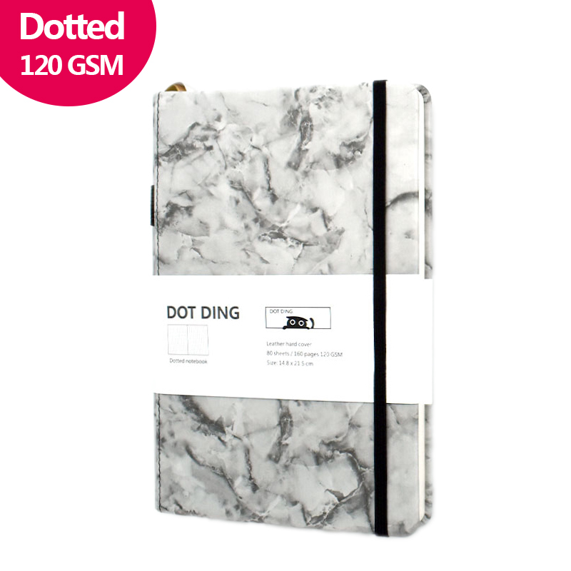 [ Ready stock! ]120 GSM Bullet journal Dotted notebook Inside pocket