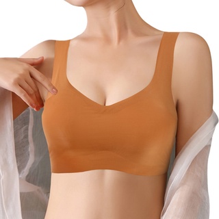 shopee: Seamless Sport Bra Double Layer Plus Size Padded Yoga