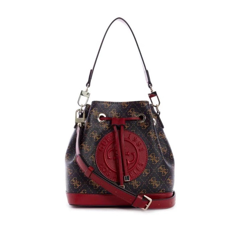 Guess nadia logo print bucket bag Shopee Malaysia