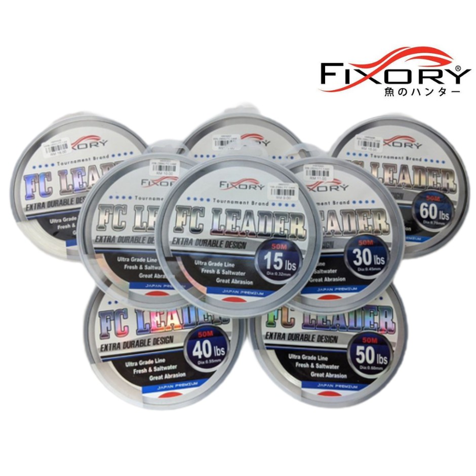 Fixory FC Leader Size 20Lb To 100Lb High Quality Fishing Leader /  Tournament Brand / Fresh & Saltwater Fishing Leader