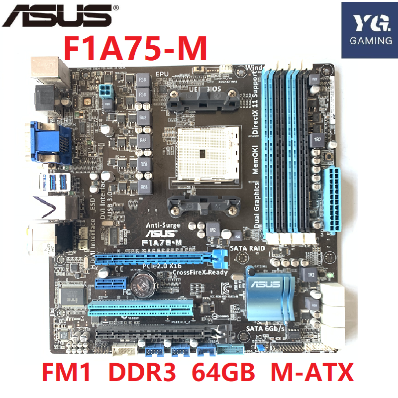 Socket hot sale fm1 motherboard