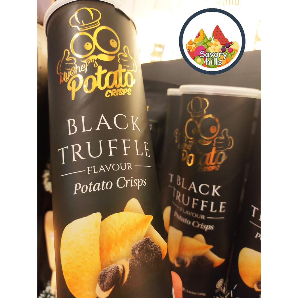 My Chef's Potato Crisps Black Truffle 160g FAST DELIVERY Halal Shopee