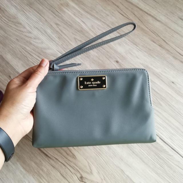 Readystock Kate Spade Medium Nylon Double Zip Wristlet Wallet