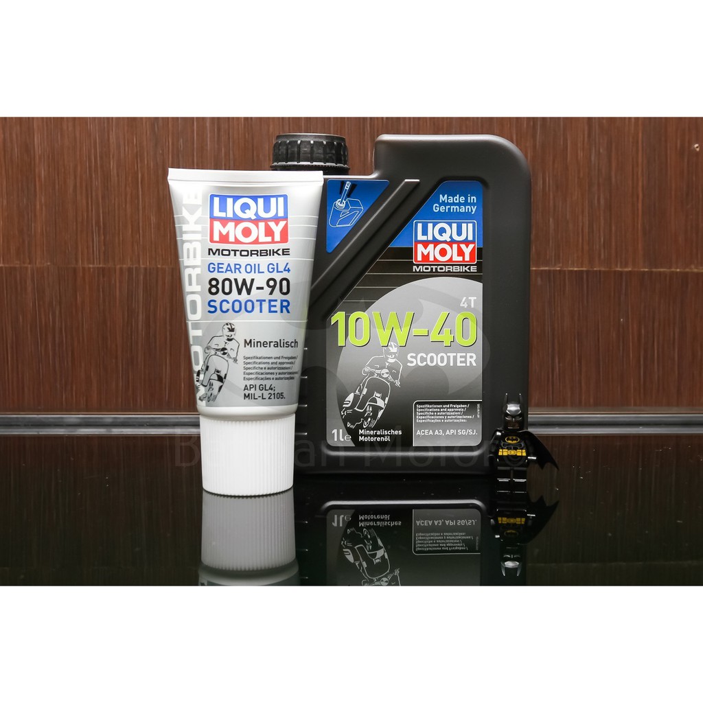 Liqui Moly 10W40 4T Scooter + Gear Oil (GL4) 80W90 Scooter Shopee
