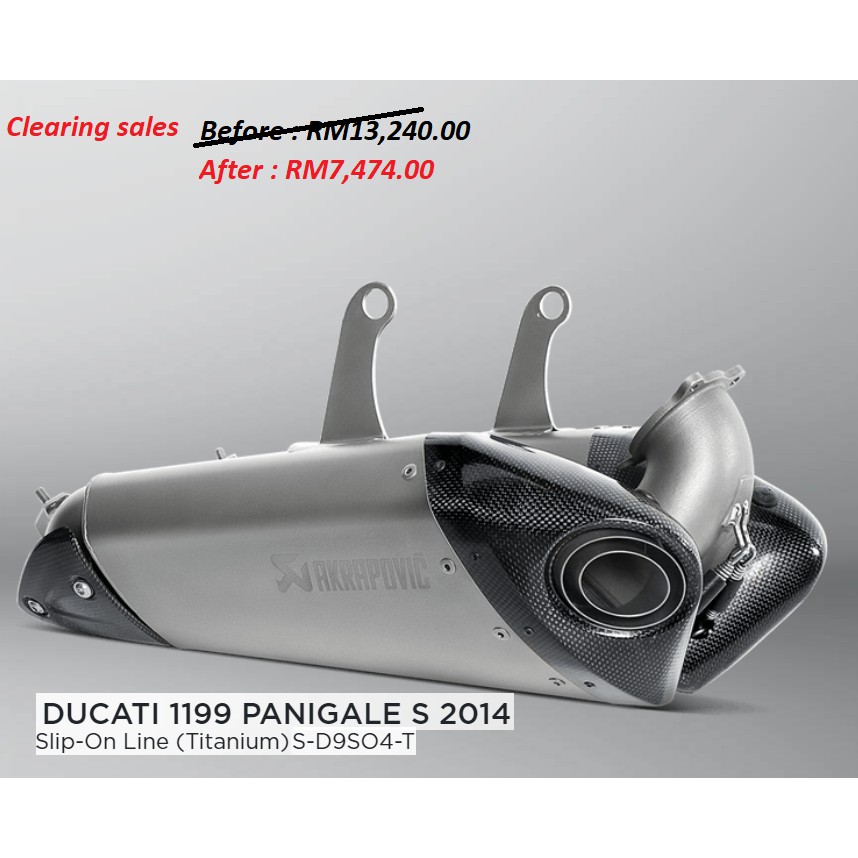 Akrapovic on sale ducati 1199