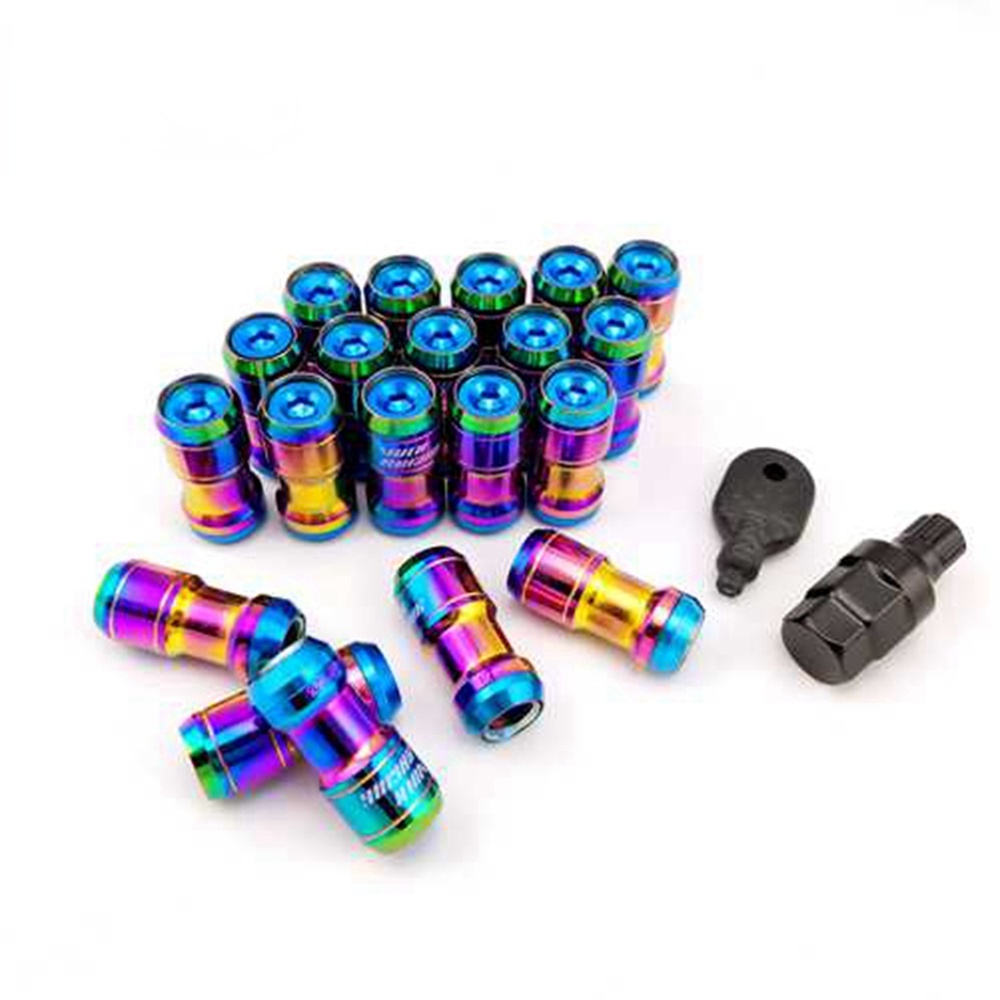 Volk Racing Neo Chrome Concealed Heptagon Formula Steel Wheels Lock Lug ...