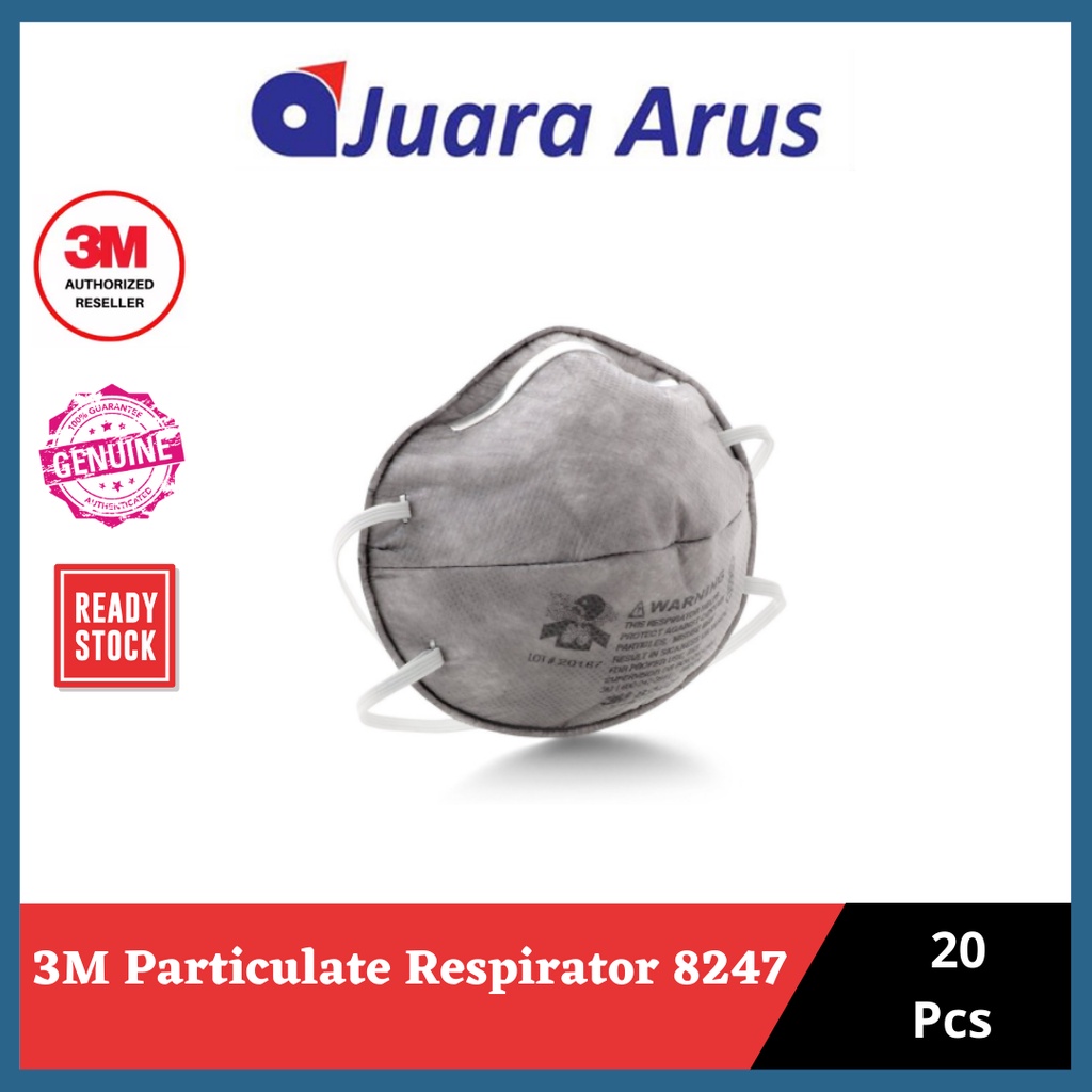 3M 8247 Particulate Respirator, R95, with Nuisance Level Organic Vapor ...