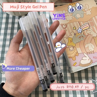 3/6/12Pcs MUJI Style Japanese Gel Pen 0.5mm Black Blue Red Ink Pen Maker Pen  School Office student Exam Writing Stationery Supply