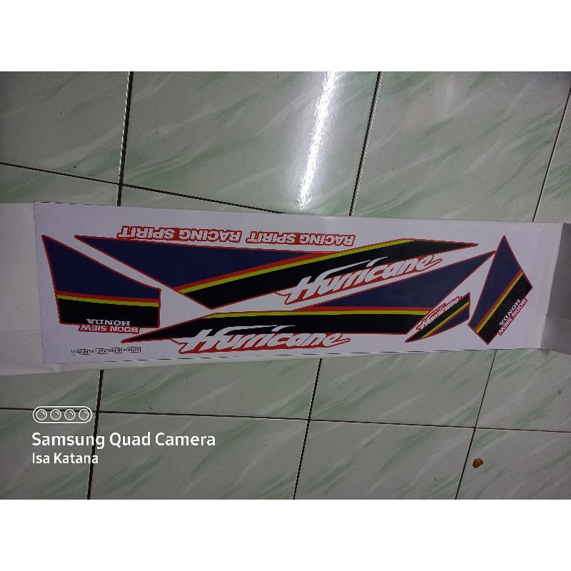 Sticker Honda Hurricane Racing Spirit warna Pure Red | Shopee Malaysia