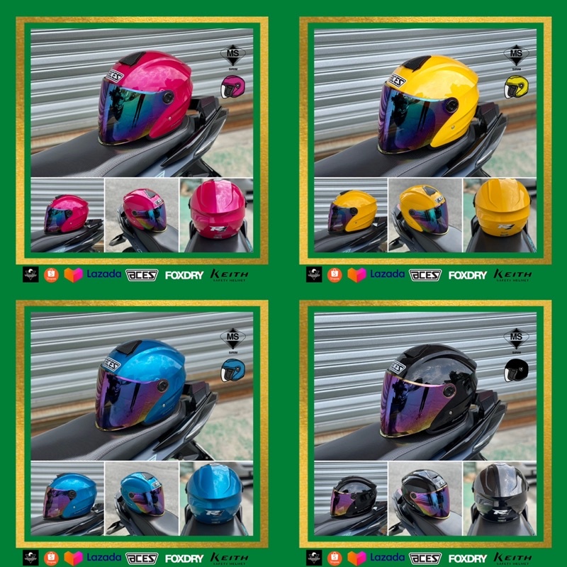 Aces R1 Open Face Helmets Visor Special ( Add OnDeals ) | Shopee Malaysia