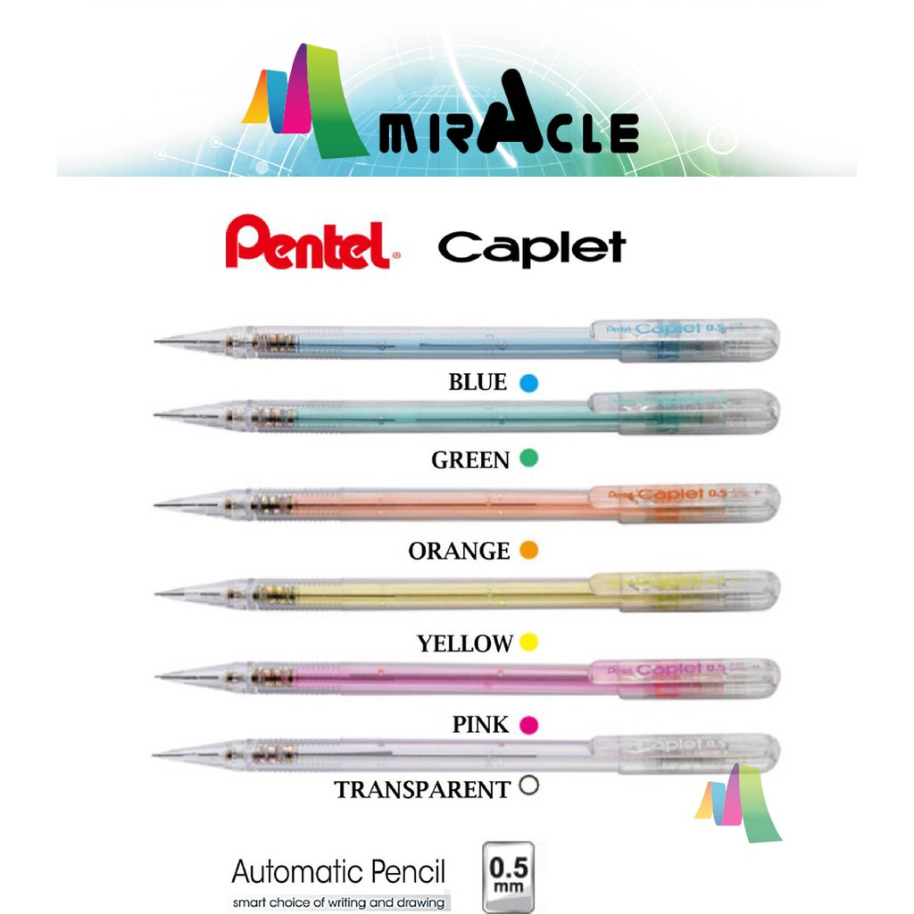 Pentel Caplet Sharplet Mechanical Automatic Pencil Mm Per Piece Shopee Malaysia