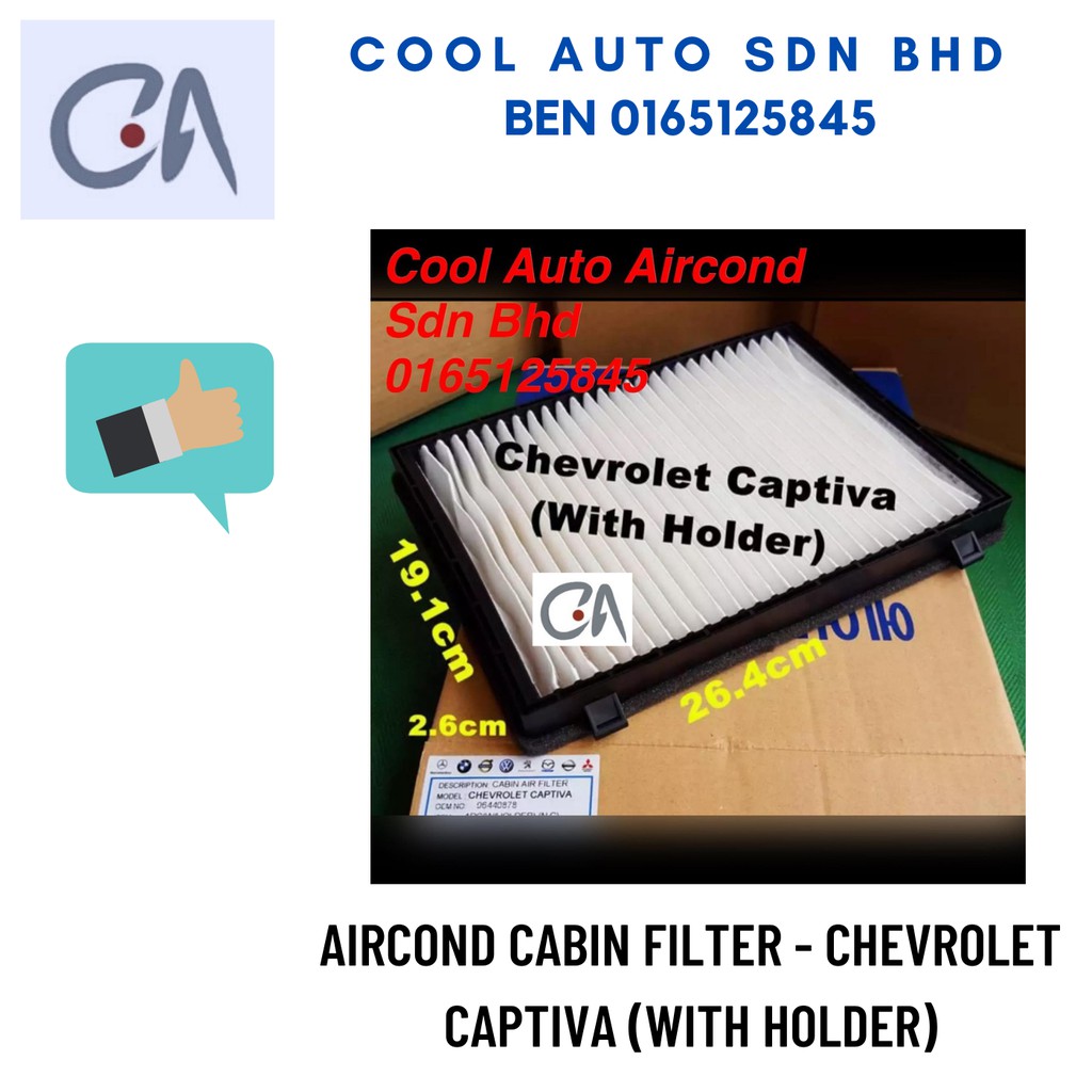 🔥READY STOCK 🔥AIRCOND CABIN FILTER - CHEVROLET CAPTIVA (WITH HOLDER ...