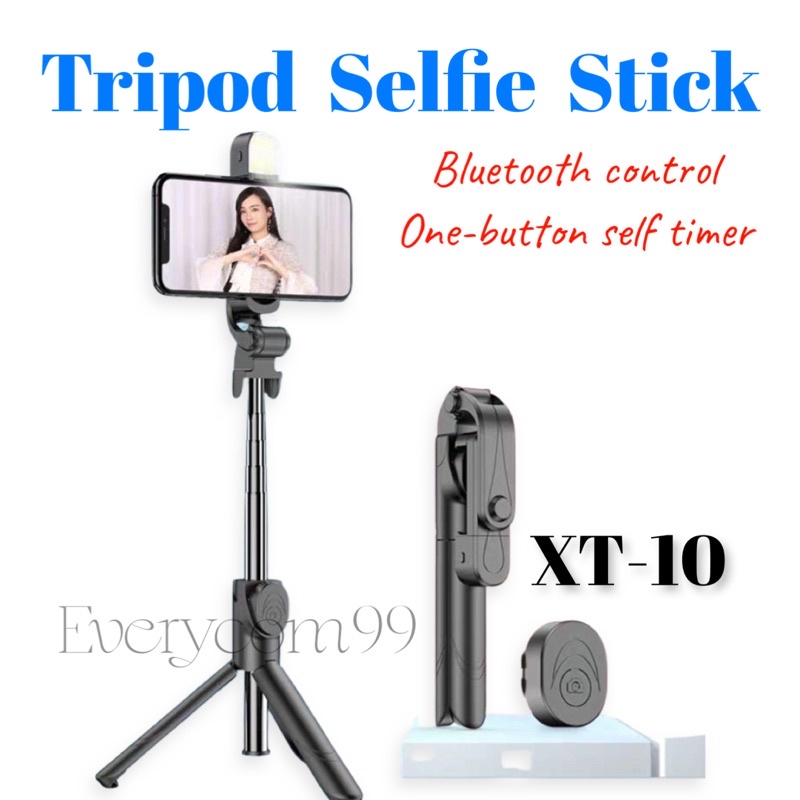 Tripod Bluetooth XT02/XT10 Selfie Stick Tripod Mobile Phone Selfie