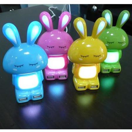 Rabbit Shaped USB 2.0 4 Port Hub (YELLOW) | Shopee Malaysia