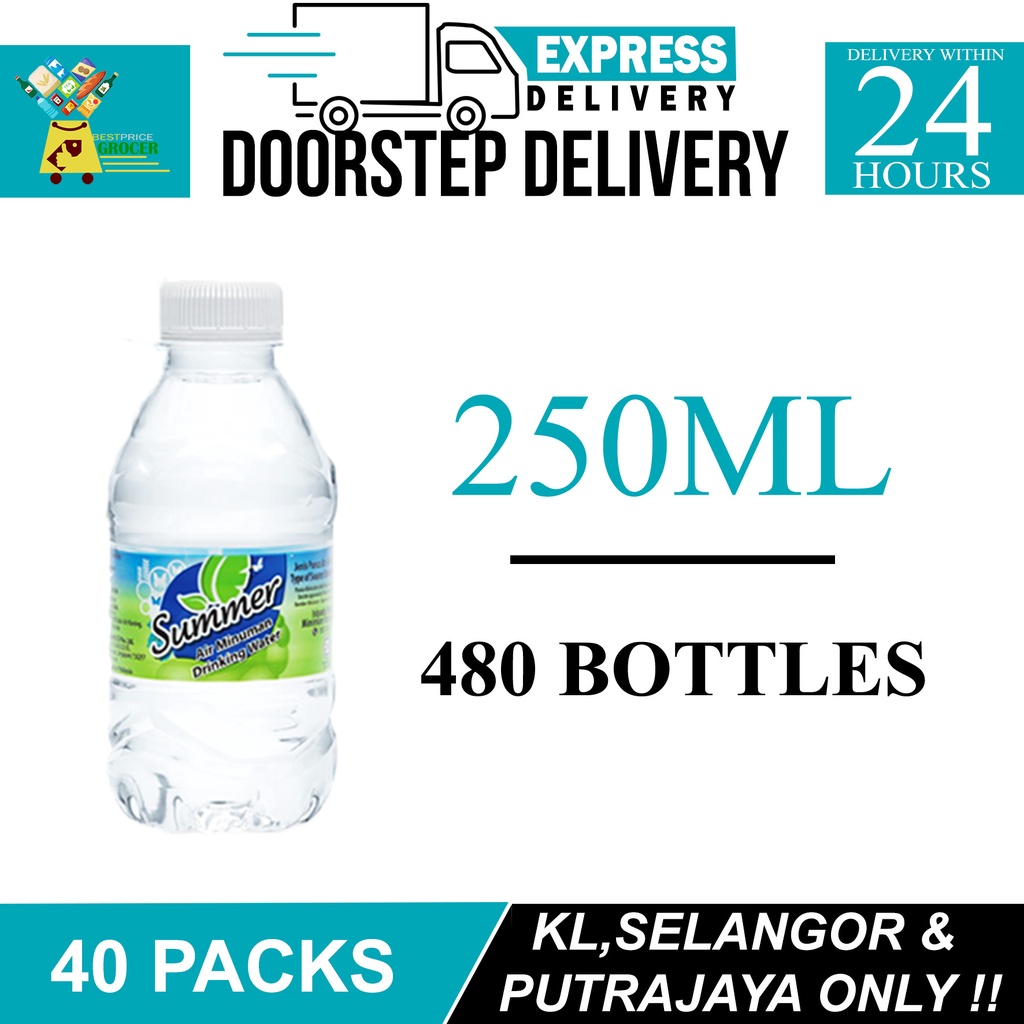 SUMMER DRINKING WATER - 250ML X 12 BOTTLES (480 BOTTLES) | Shopee Malaysia