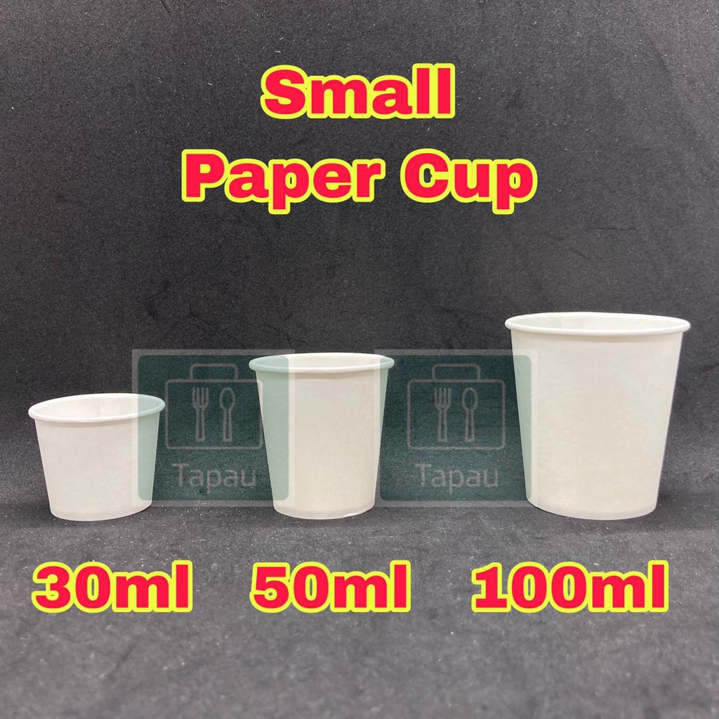 Paper sample shop cups