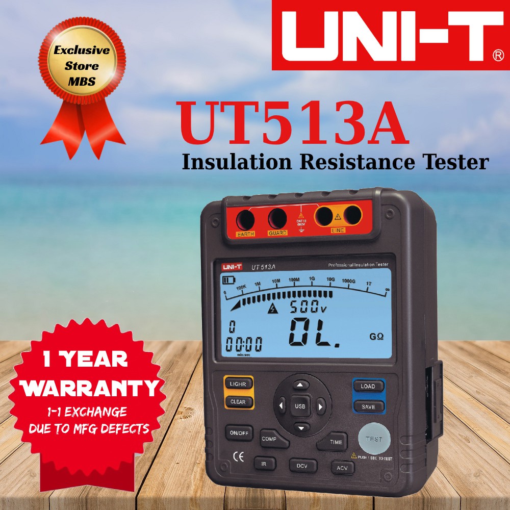UNIT UT513A Insulation Resistance Tester Shopee Malaysia