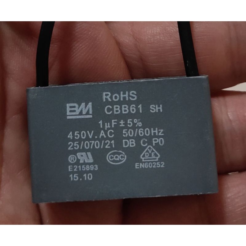 Ceiling Fan Capacitor (2 wire) BM CBB61 | Shopee Malaysia