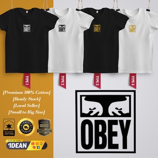 Obey Printed Funny Graphic TShirt Casual Fashion Streetwear Man