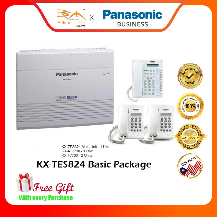 PANASONIC KX-TES824ML Keyphone System PABX Basic White Package TES824 ...