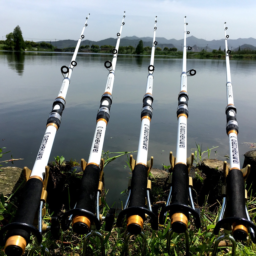 Ultralight 2.1-3.6m Carbon Fiber Telescopic Fishing Pole Portable ...