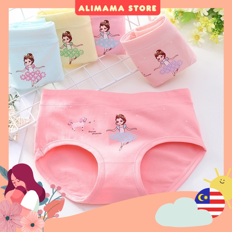 kids girls panties  5 Pcs Children Kids Girls Panties Cotton Underwear Cute Thin Breathable  Soft Lingerie Panty Seluar Dalam Budak - F075 | Shopee Malaysia