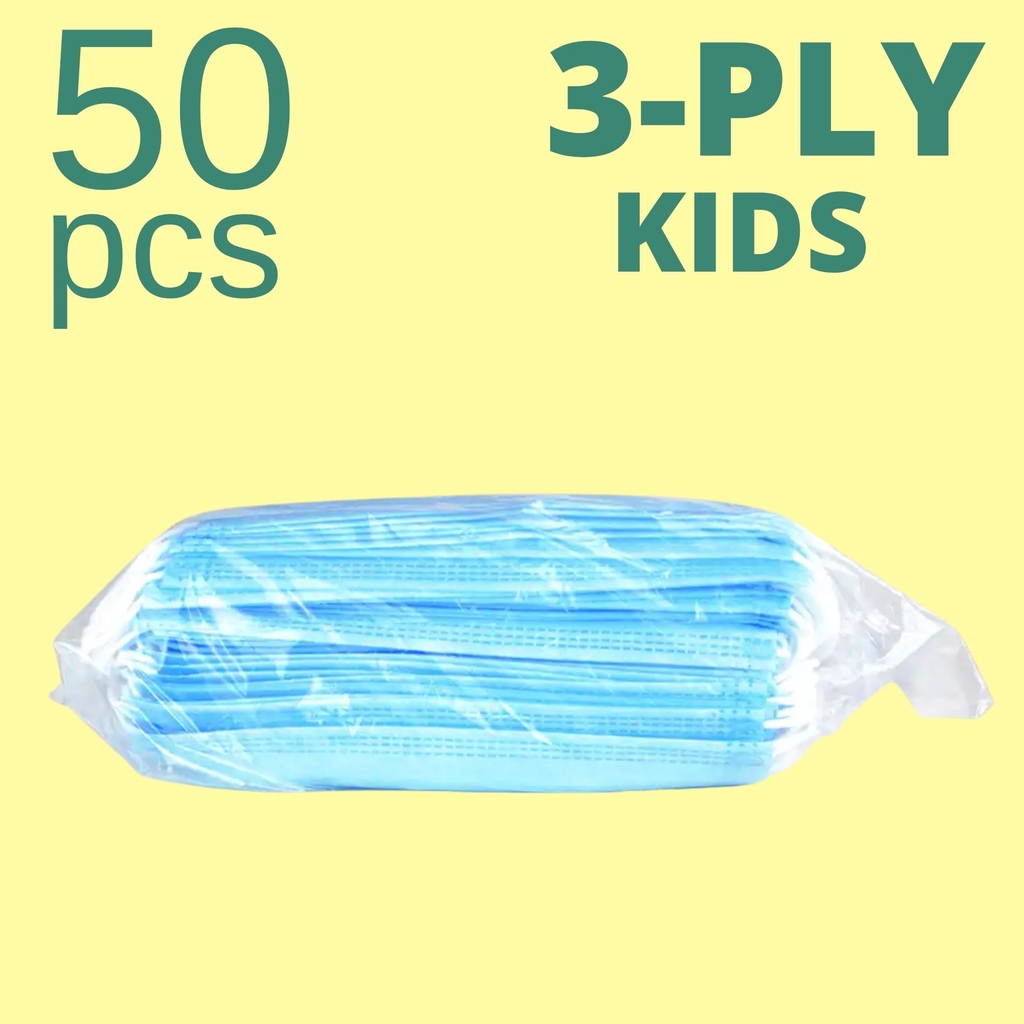 50pcs 3 Ply Disposable Face Mask 3 Layer Elastic Mouth Soft Breathable Flu Hygiene Topeng Muka 8691